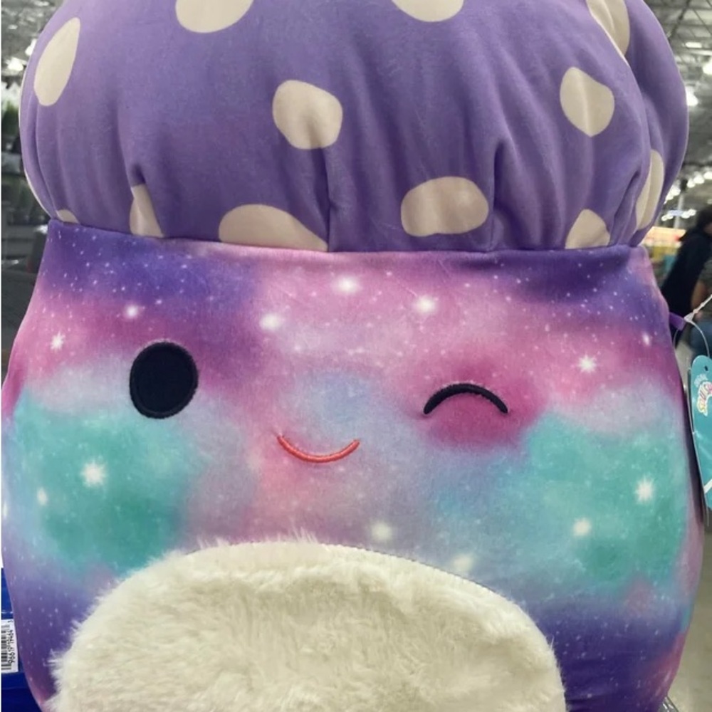 Squishmallows massive Purple and Pink Galaxy mushroom